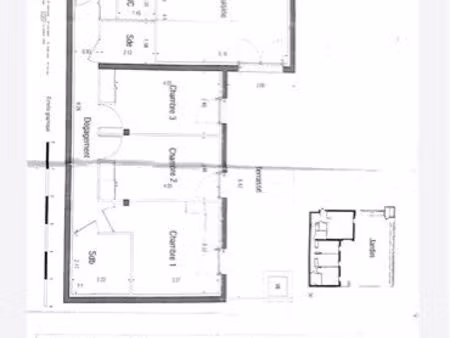vente appartement 4 pièces 88m2 + 137 m2 jardin