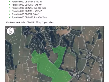 vente terrain 69373 m² neuvic-entier (87130)