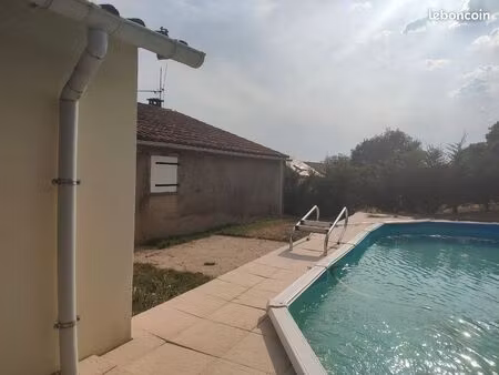maison terrain piscine