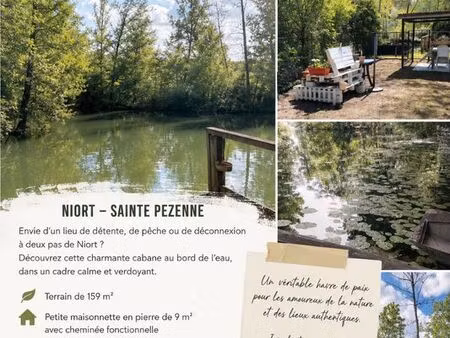 terrain et cabane de pêche