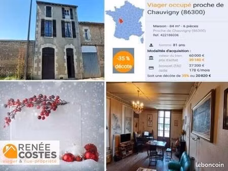 remise en viager 6 pièces 84 m²