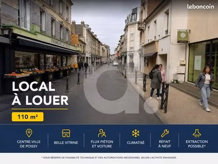 local commercial 110 m² poissy