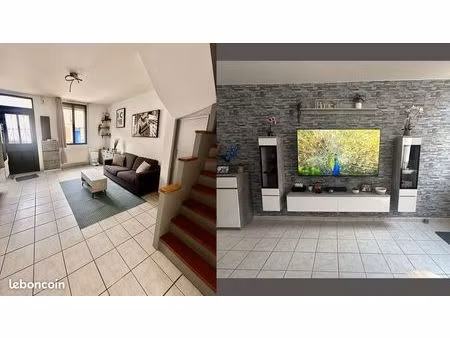 maison de ville meublée 66 m² - 2 chambres - proche amiens