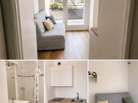 studio meublé avec balcon