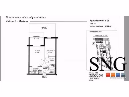 appartement 2 pièces 49 m²