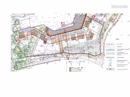 terrain 863m² viabilisé libre constructeur – cœur ville vue parc