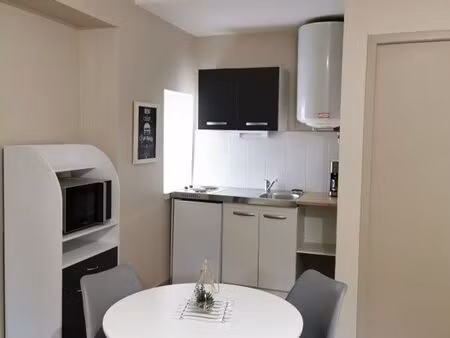 loue studio 25m2 meublé avec électricité  chauffage  eau et internet compris
