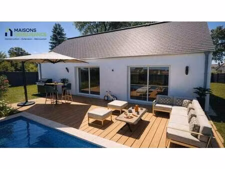 terrain avec maison neuve à vendre