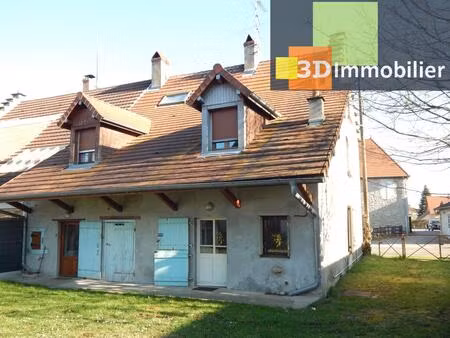 secteur bletterans (39)  à vendre maison à rafraîchir comprenant 2 logements  dépendances 
