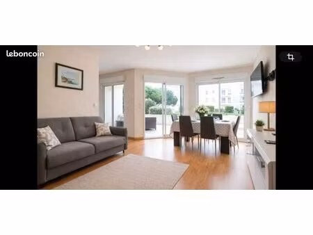 appartement t2 spacieux et lumineux  idéalement situé  rdc 60m2 avec terrasse 60m2  parkin
