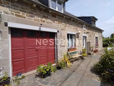 vente maison en pierres rénovée  3 chambres  jardin et garage - lamballe armor - tregomar