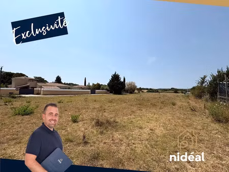 vente terrain à batir 3862 m² à saussines (34160)  235 000 €