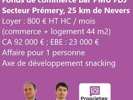 vente locaux professionnels 55 m² à nevers (58000)  69 000 €