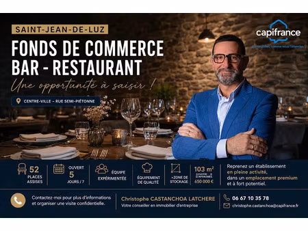 vente locaux professionnels 3 pièces 120 m² à saint-jean-de-luz (64500)  484 000 €