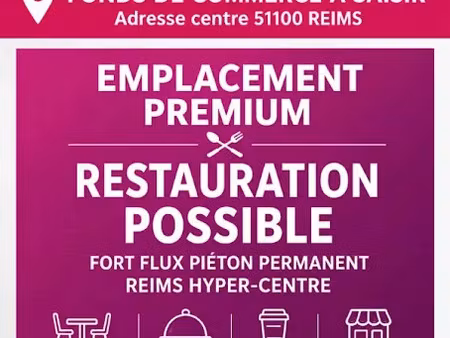 vente locaux professionnels 120 m² à reims (51100)  540 000 €
