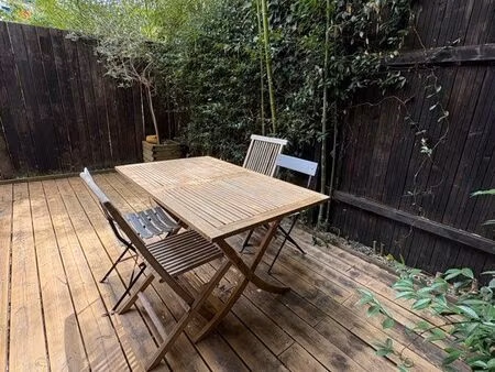 appartement meublé avec terrasse fondaudege / saint seurin