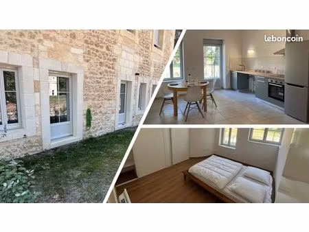 t3 meublé neuf de 63 m² avec jardin privatif de 80 m²