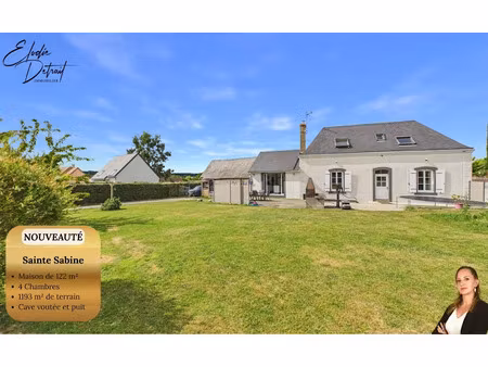 vente maison 6 pièces 122.42 m² à sainte-sabine-sur-longève (72380)  249 900 €