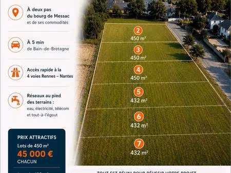 votre terrain à messac dès 43 000 €