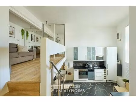 esprit loft aux airs de troglodyte - quartier auteuil