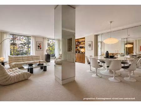 paris 16ème - la muette - appartement familial de 135 m² avec balcon sur jardins
