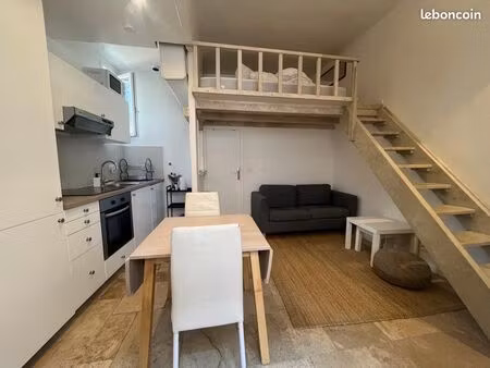 meublé avec jardin et mezzanine