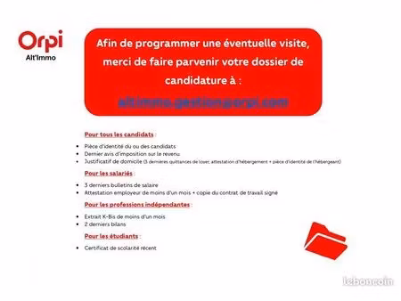 studio 1 pièce 13 m²