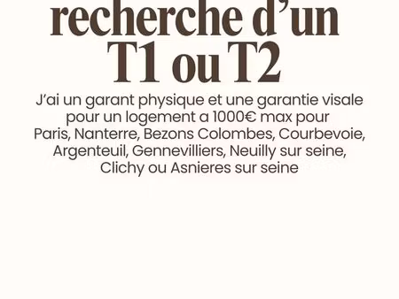 appartement t1 ou t2