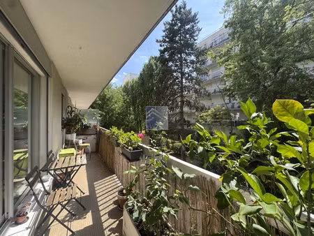 courbevoie - bécon - 4 pièces 93m2 - balcon vue jardin- park