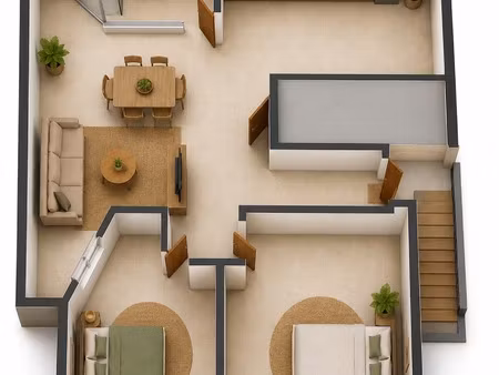 appartement t3 non meublé à louer – montabo  cayenne