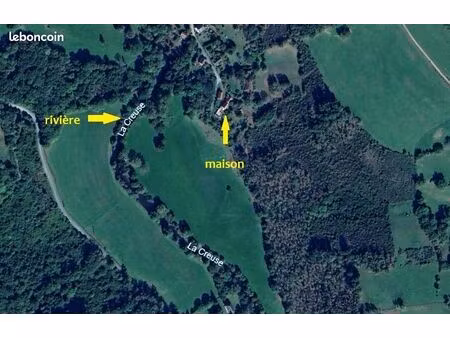 maison en pierres avec 6700 m2 de terrain avec acces a la riviere - pas de vis a vis
