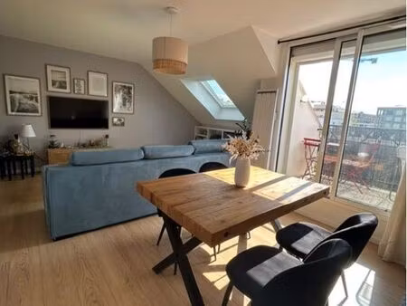 nantes saint-donatien – t2 meublé 57 m² avec 2 terrasses  parking et cave