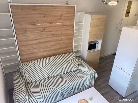 studio meublé rénové 20 m² - résidence sécurisée