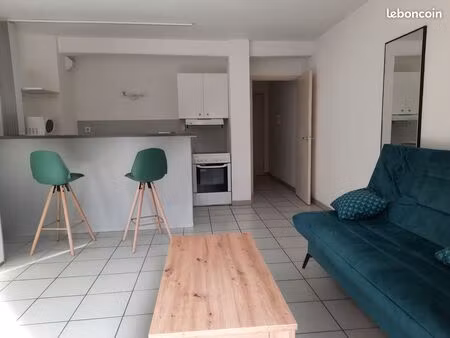 toulouse centre   t1 bis 35m2 en très bon état avec terrasse et jardin privatif