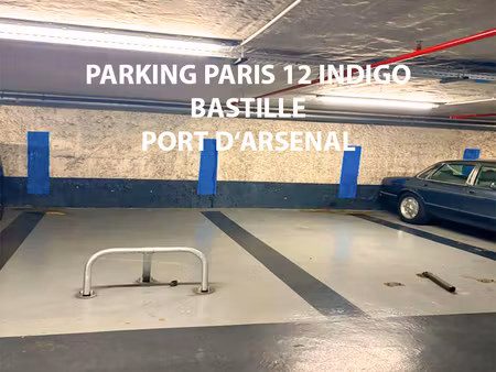 75012 place de parking 1er sous-sol- bastille - gare de lyon - indigo