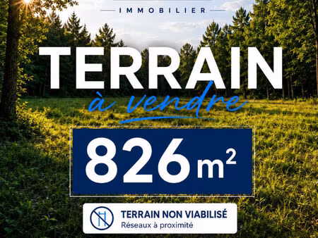 terrain villemade 826 m2
