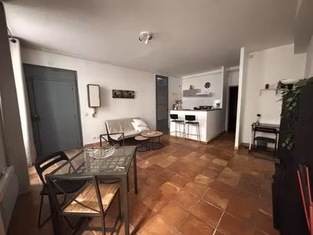 avignon im - appartement t2 meuble 45.87m² avec cour attenante