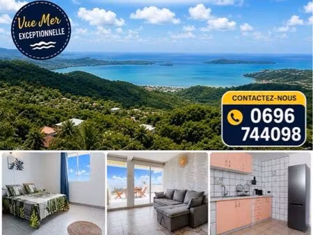 f4 vue mer exceptionnelle – 3 chambres – le lamentin