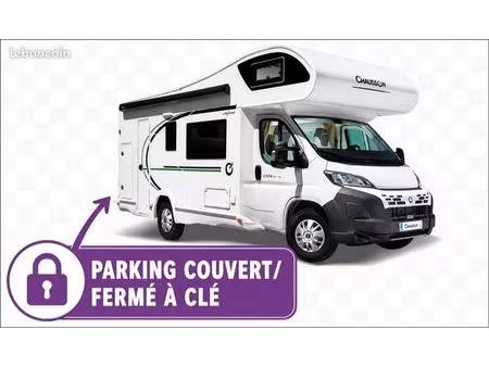 place de parking emplacement camping car couvert fermé