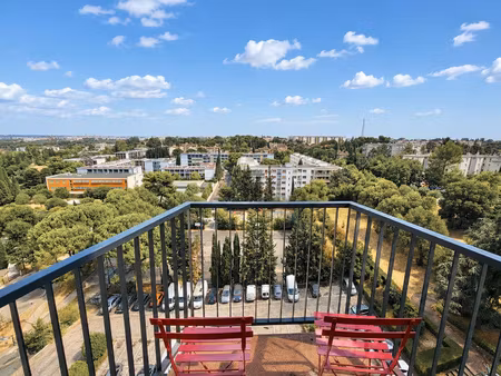 quartier alco /supagro -t2 meublé avec terrasse  cave  stati