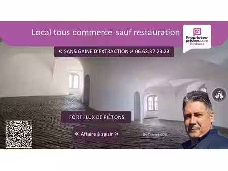 genas - fonds de commerce  local commercial 100 m²  terrasse