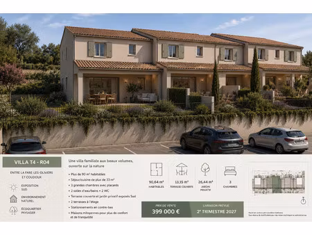 vente maison 3 pièces 90 m² coudoux (13111)