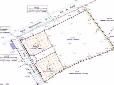 vente terrain à saint-jean-d'elle (50810) : à vendre / 750m² saint-jean-d'elle
