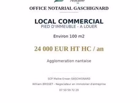 vente bureaux et commerces à vertou (44120) : à vendre / 100m² vertou