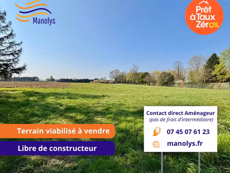 vente terrain 400 m² saint-georges-du-bois (17700)
