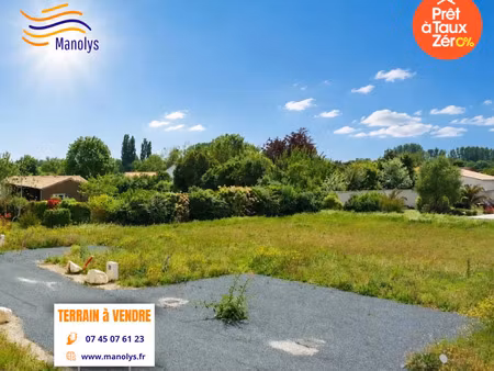vente terrain 408 m² saint-pierre-la-noue (17700)