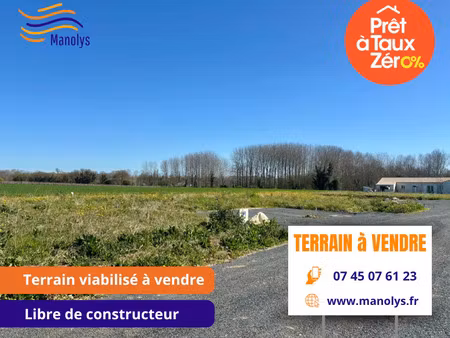 vente terrain 408 m² surgères (17700)