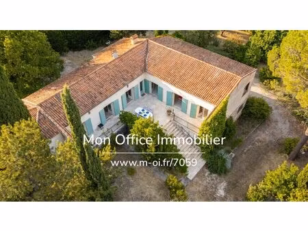 référence : 7059-sba. - maison plain pied sur eguilles - fort potentiel - piscine