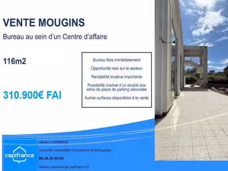 local professionnel à vendre mougins 1 pièce(s) 116m2 310 900€