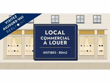 location commerce antibes 06600 80m²